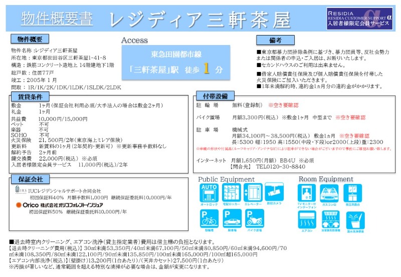 レジディア三軒茶屋7階 部屋その他