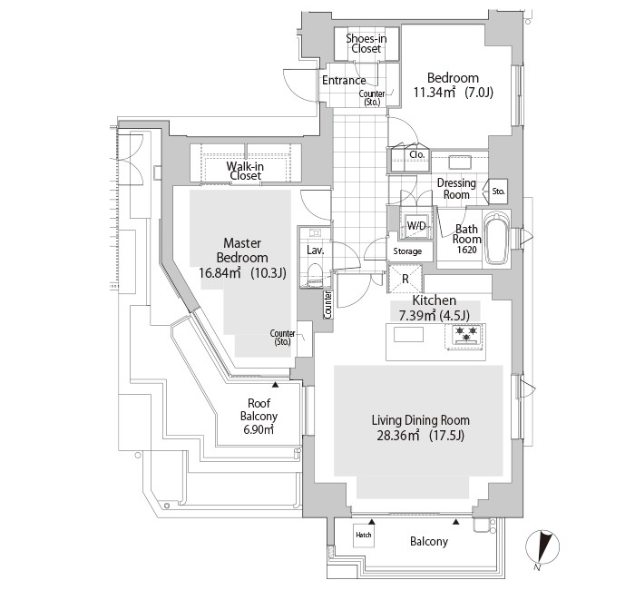 パークフラッツ渋谷神山町9階 間取