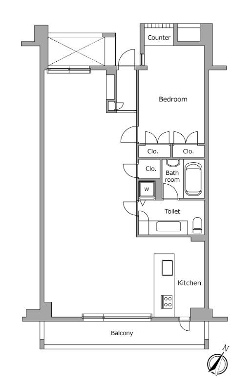 レジディア北新宿3階 間取り
