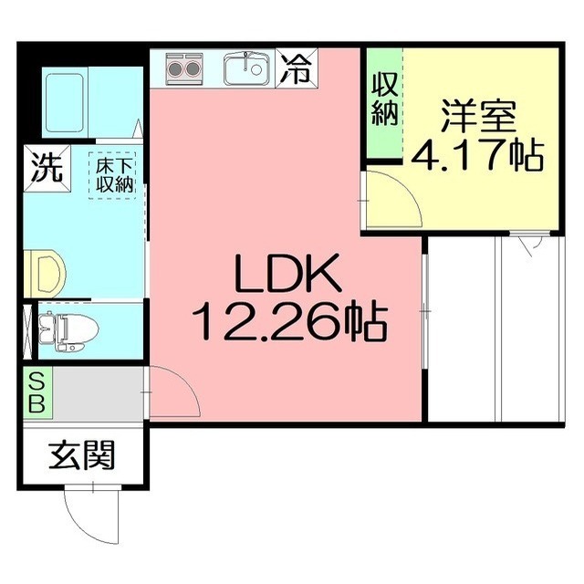 いせちか湘南104号室 内観