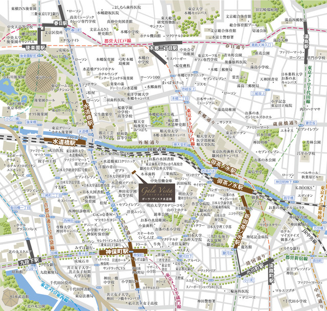ガーラ・ヴィスタ水道橋4階 案内図