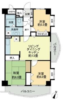 ビューハイツ高山2階 間取