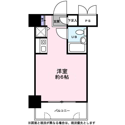 アーバンコア鹿野0605号室 間取り図