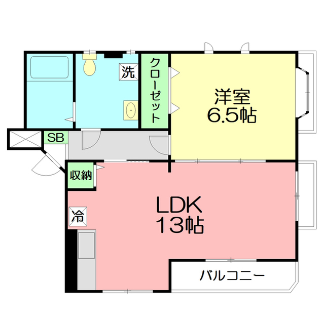 ヴィレッジ高浜台302号室 間取