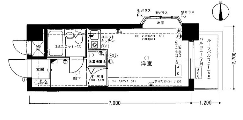 ライオンズマンション桜ヶ丘駅前6階 間取
