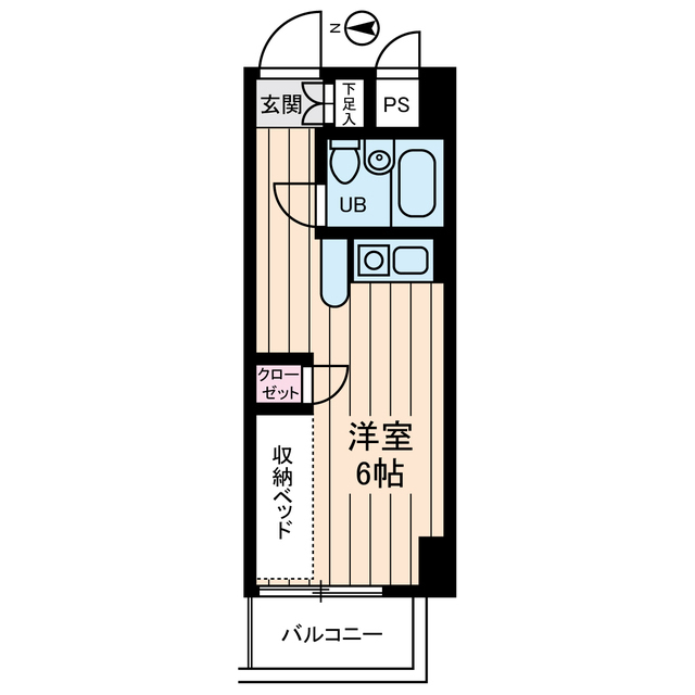 インディビレッジ0504号室 間取