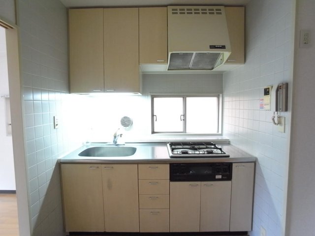 コスモ東池袋 システムキッチン（3口ガスコンロ・グリル付）