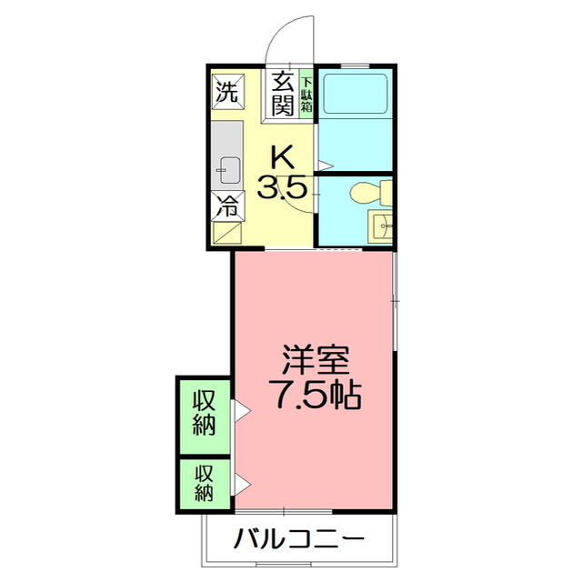 エトピリカ湘南101号室 間取