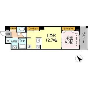 ノーブルヒルズ1003号室 間取
