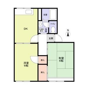 グレープズヒルD101号室 間取