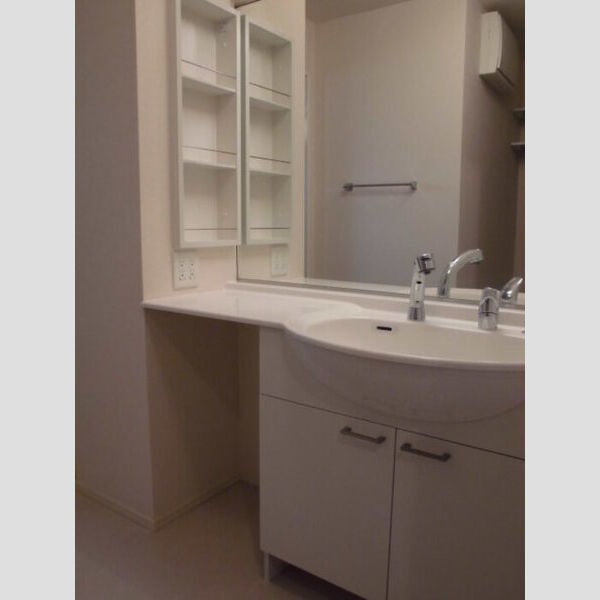 リーヴ ゴーシュ　Ⅰ204号室 洗髪洗面化粧台(大型鏡.棚付き)