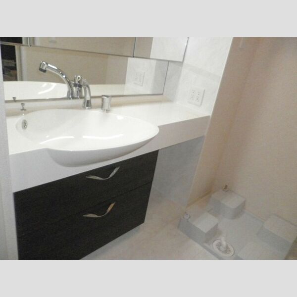 ラ・ベルデュール302号室 洗面所　洗髪洗面化粧台あり