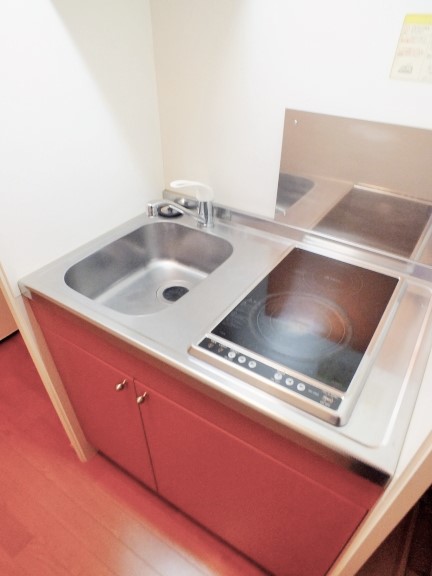 レオパレス平作 電気コンロ2口付き