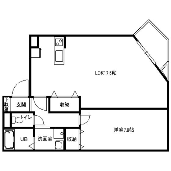 ハイエストピーク403号室 間取