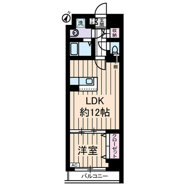 ＹＡＹＯＩ　ＣＯＵＲＴ0706号室 間取