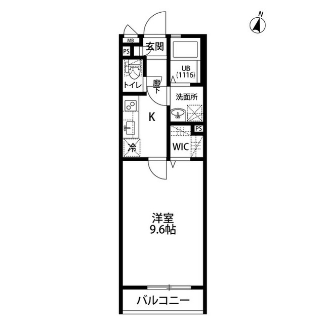 wisteria204号室 間取