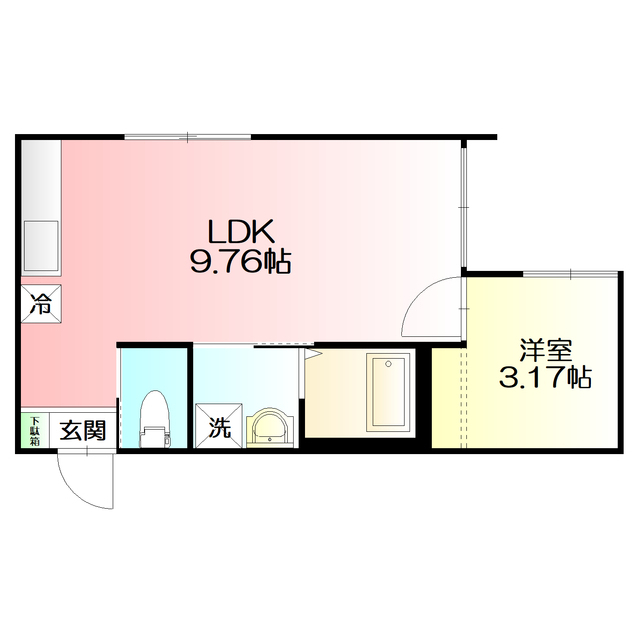 パティオ湘南102号室 間取
