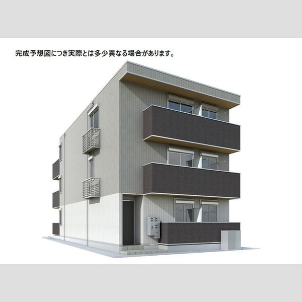 セレスティア関原102号室 ※完成予想図につき、実物とは多少異なる場合があります。