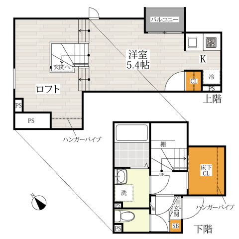 ＣＢ北柏マークス1階 間取