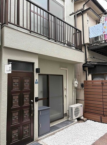 墨田区京島３丁目戸建て 宅配ボックス・フェンス設置