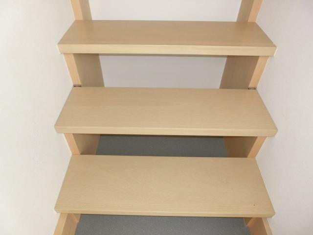 ルミナス 階段下は靴入れスペースに