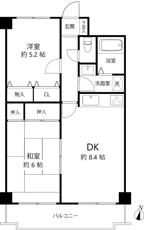T’s garden藤沢長後3階 間取