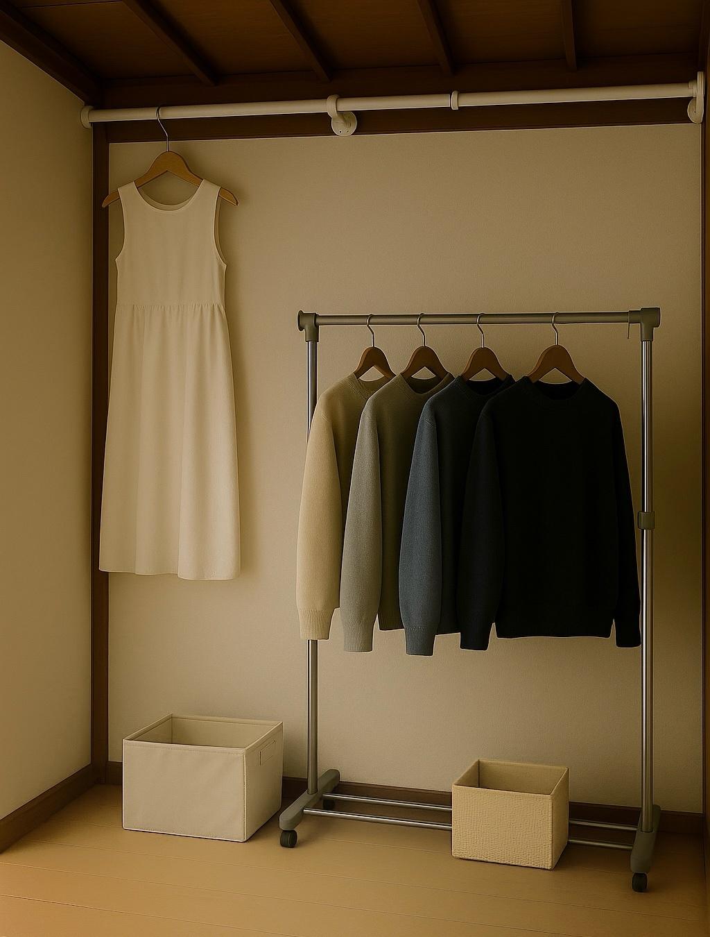 鎌ヶ谷五丁目戸建 収納充実｜押入れからウォークインクローゼットへ収納力アップ