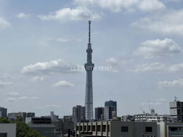 アルファコート亀戸２5階 ★視界を遮らない、スカイツリー正面ビュー★