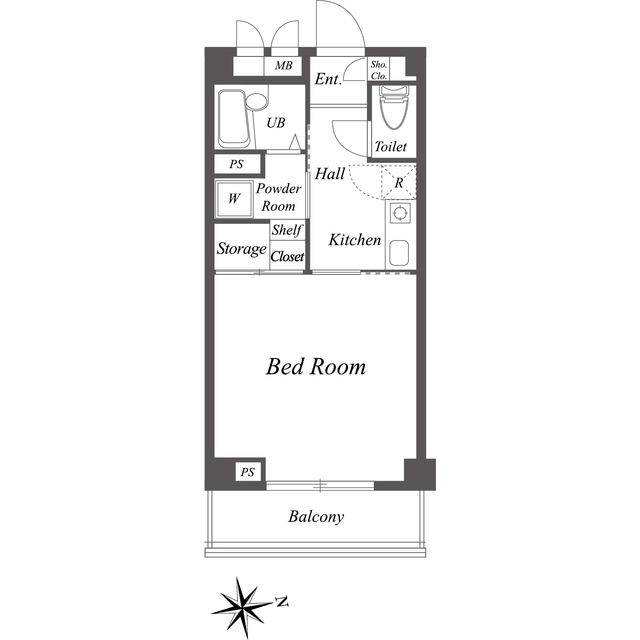 エクセラン池袋0403号室 間取