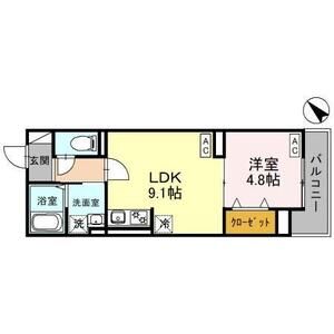 セレスティア白子 Ⅰ218号室 間取