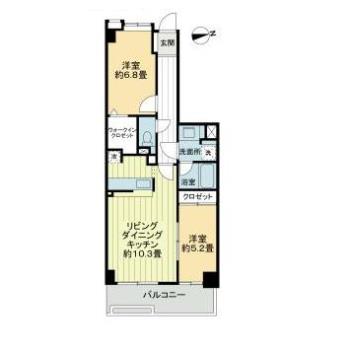 菊名レジデンシアプラザ2階 間取