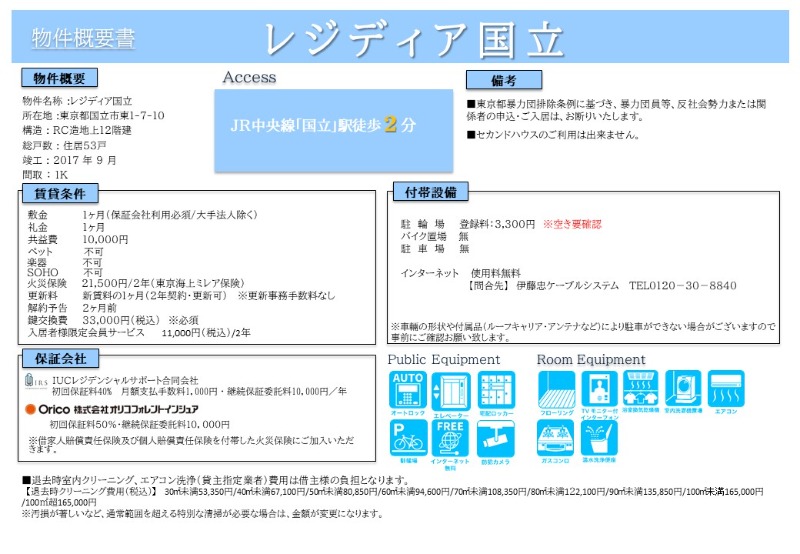 レジディア国立9階 部屋その他