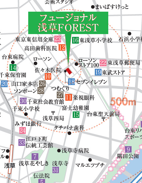 フュージョナル浅草FOREST5階 null