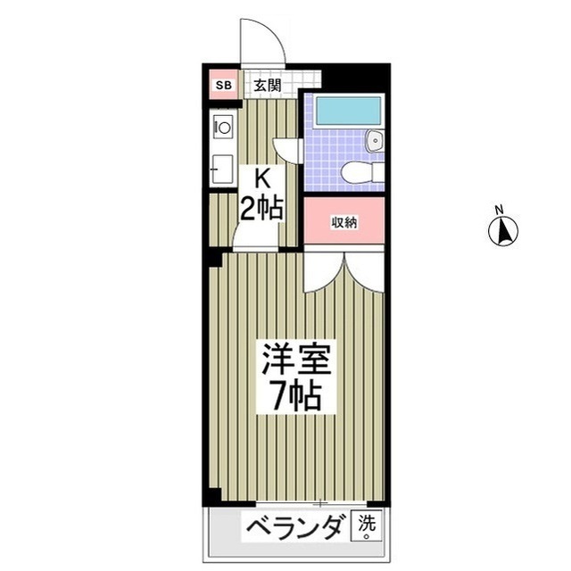 シャトーロマネ105号室 間取