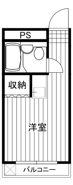 ラビアンローズ202号室 間取