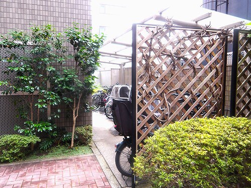 リヴィエルバーグ西大島3階 駐輪場(利用希望は申込時要申出)※2025年6月撮影