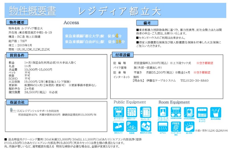 レジディア都立大1階 部屋その他