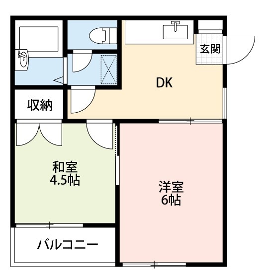 フジタケハイム1階 間取