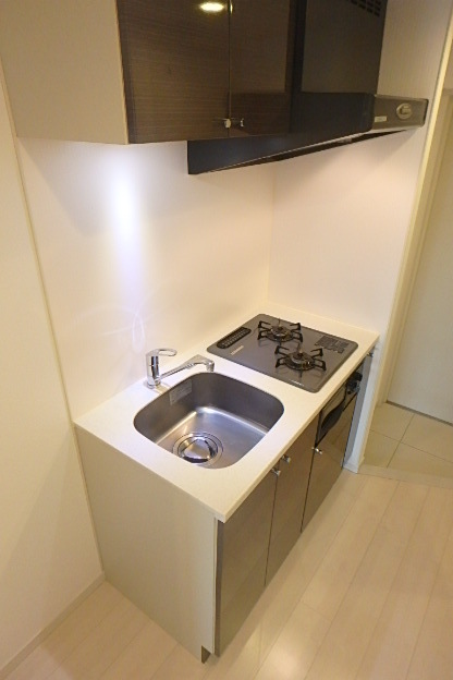 グランド・ガーラ桜木町駅前2階 システムキッチン　２口ガスコンロ