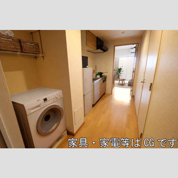 レッドウッド　Ⅲ306号室 廊下(※家具・家電等はCGです。)