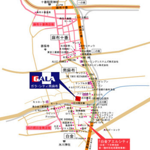 ガラ・シティ南麻布4階 ◆ＭＡＰ◆