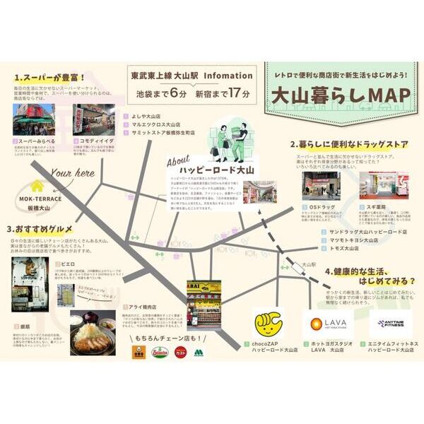 MOK-TERRACE板橋大山105号室 周辺