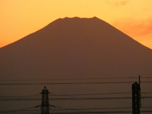 ライオンズプラザ大宮第２7階 バルコニーからの眺望(夕焼け)※2025年11月撮影