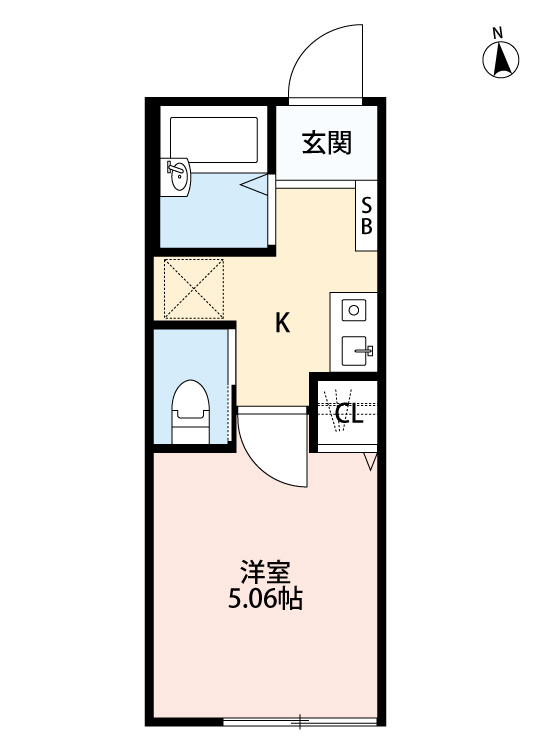 クレストール　ＮＢ2階 間取