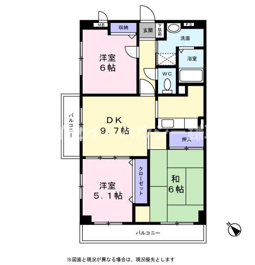 アイ・ティー・オーおゆみ野0201号室 間取