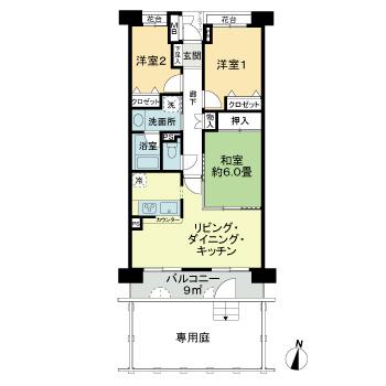 ファミール津田沼1階 間取