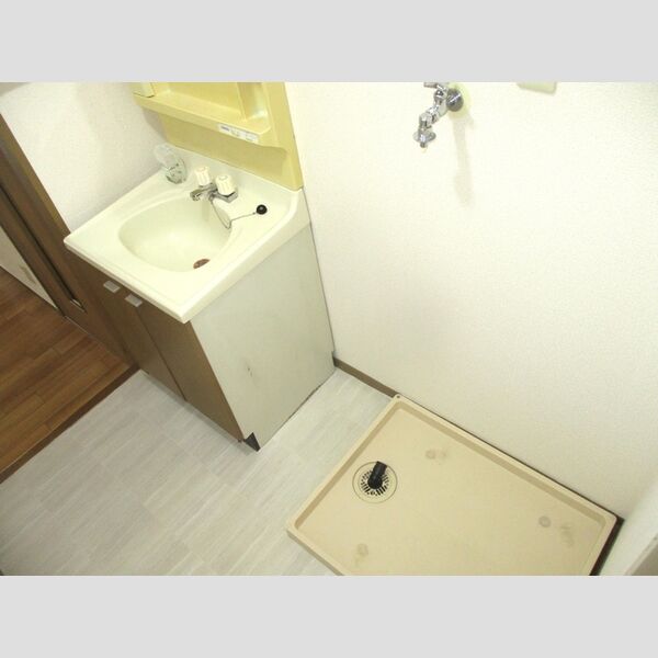 スプリングハイム　A201号室 洗面台、室内洗濯機置場