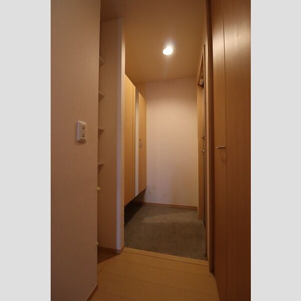 ルミエール 玄関には鏡付きトールタイプシューズBOX