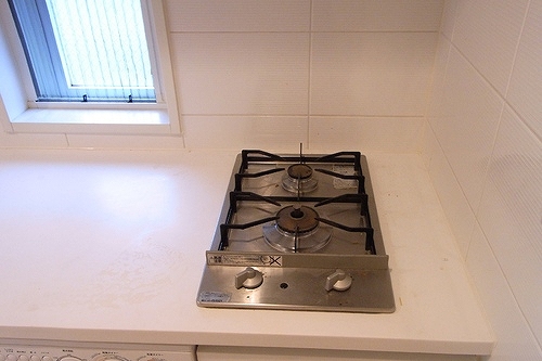 ベルファース新橋5階 ガスコンロ　※2012年11月撮影