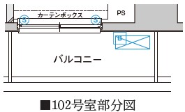 GENOVIA北池袋Ⅱ0102号室 区画図